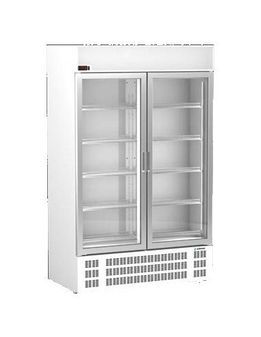 Armario Expositor Refrigerado Con cabezal Luminoso potenciado 2 Puertas APE-952-C P EDENOX