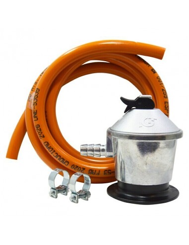 kit Regulador de presión de gas con tubo 1,5 m