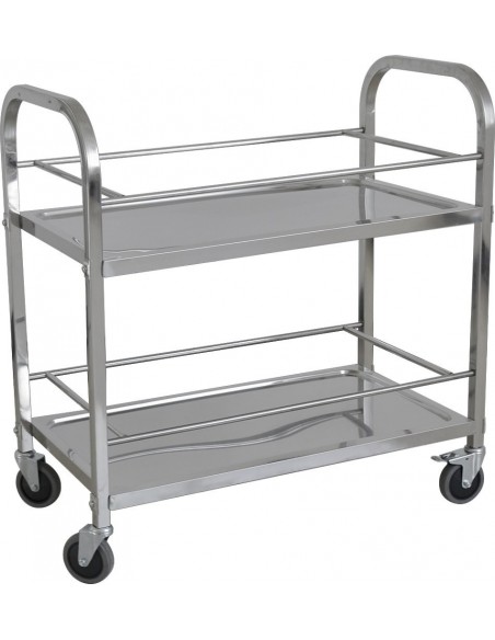 Carro de Recogida de Bebidas en Acero Inoxidable de 950X500X950h mm CARROB2