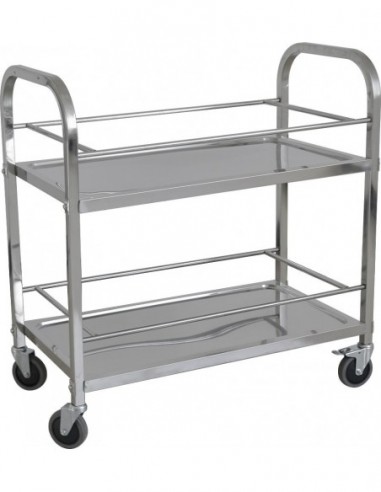Carro de Recogida de Bebidas en Acero Inoxidable de 950X500X950h mm CARROB2