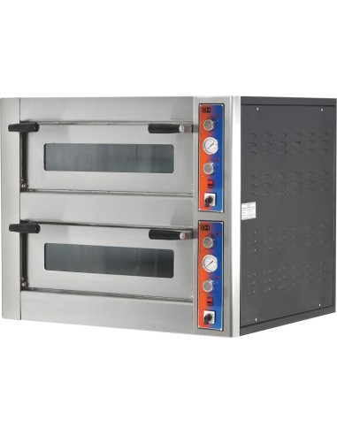 Horno Pizza Eléctrico capacidad 4 +4 pizzas diámetro 25 cm EMP4+4