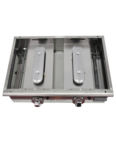 Plancha a gas 60 cm ARILEX en acero laminado de 6 mm 60PGLN