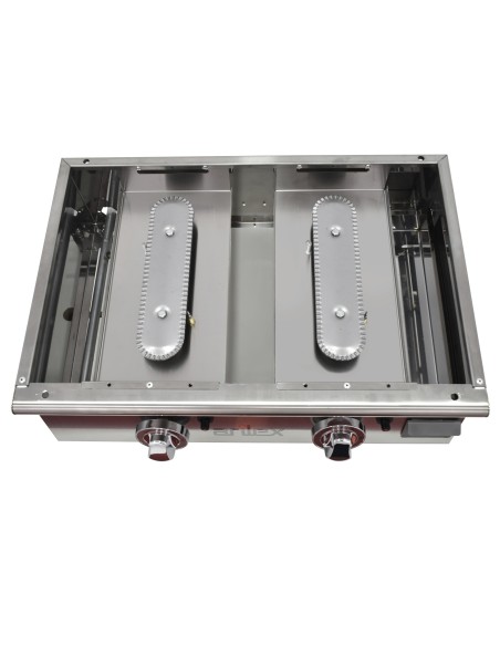 Plancha a gas 60 cm ARILEX en acero laminado de 6 mm 60PGLN