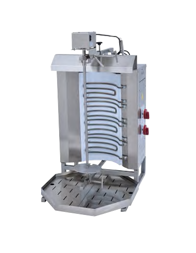 Asador de kebab eléctrico de 4 quemadores profesional MAFMK4QEBY