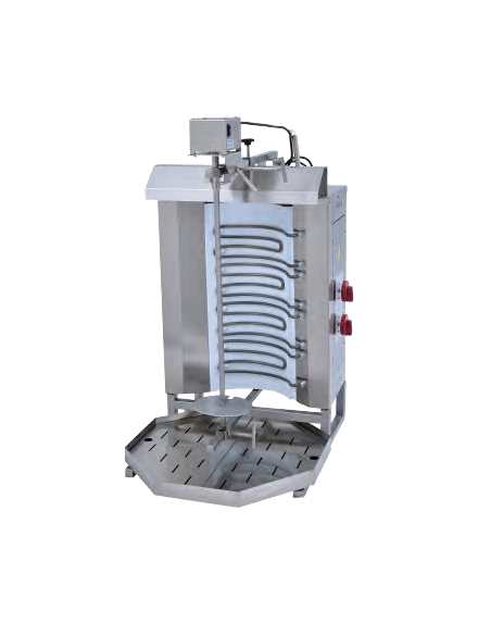 Asador de kebab eléctrico de 4 quemadores profesional MAFMK4QEBY