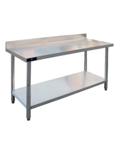 Mesa de Trabajo Acero Inoxidable Mural Con Estante serie 600 linea FUMI GF109-113