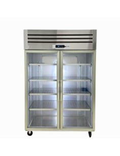 Armario expositor refrigerado 2 puertas de cristal 1200 x 700 x 1950 mm fa2