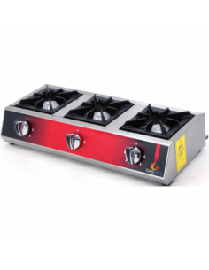 Cocina 3 fuegos a gas serie E-line GFD4