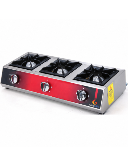 Cocina 3 fuegos a gas serie E-line GFD4