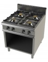 Cocina A Gas Con Mueble De 4 Fuegos 4,3+8,3+10+8,3 Kw Serie 900 FO9C400