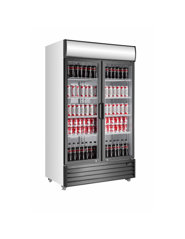 Armario Expositor Refrigerado 1000L 2 Puertas Abatibles EXPO1130TN