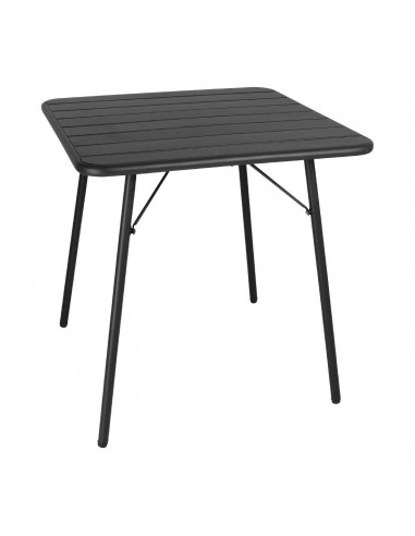 Mesa de acero lamas 700 x 700mm color negro CS731 Bolero