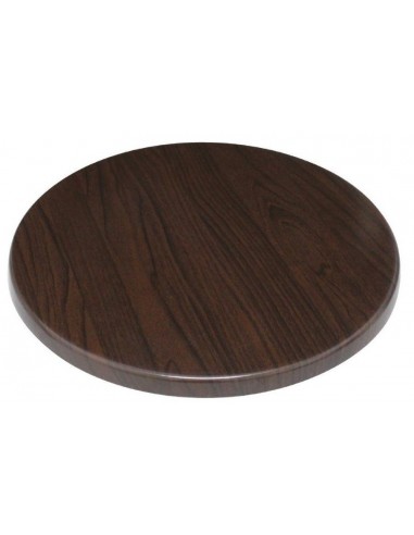 Tablero de mesa redondo 60cm marrón oscuro GG643 BOLERO