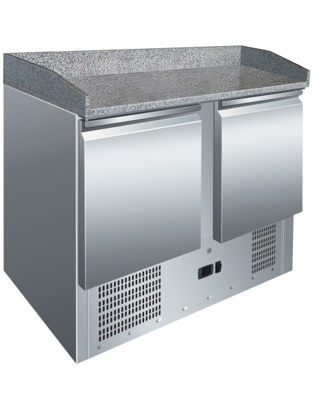 Mesa refrigerada para elaborar pizzas