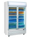 Armario refrigerado expositor bebidas 2 puertas pivotantes 970 litros EUROFRED DC1000H