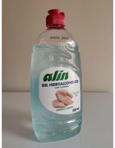 Gel Desinfectante Hidroalcoholico para manos con glicerina de 500ml QHZ910 DICAPRODUCT