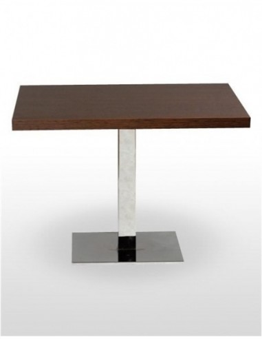 Mesa pie acero cromado PICASSO-CROMO 60X40