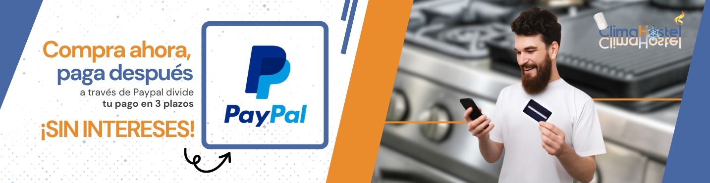 pagar a plazos con PayPal tu maquinaria de hosteleria